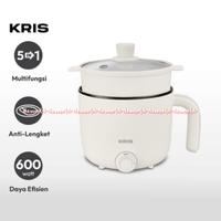 Gambar Kris Electric Pot 1.7L Steamer White Panci Listrik Serbaguna Kukus Putih Panci Kukus Set Wajan - 1 dari dzworld undefined 5 Tokopedia