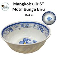 Gambar Paket Mangkuk Melamine Bunga Biru isi 6 ( TOX 6 ) dari Cellis Houseware undefined 2 Tokopedia