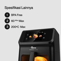 Gambar Oxone OX-278 Phanton Series Digital Airfryer kapasitas 6.5L 12 Macam Mode Memasak dari Home Electro undefined 2 Tokopedia