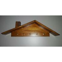 Gambar Key Holder Rumah Kunci Unik Rak Gantungan Kunci Tempat Kunci Rak Kunci Kayu Elegant Wall Hanging Decor Aesthetic Dinding - Walnut Jati, P 30 x 4x 12 cm dari BEDENG kreatif undefined 3 Tokopedia
