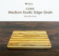 Gambar Kroya Solid Teak Medium Exotic Edge Grain Cutting Board CS3002 dari KroyaHome undefined 1 Tokopedia