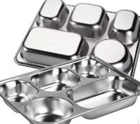 Gambar Food tray Stainless Steel Sus 304 5 sekat 6 cm, Ompreng Tempat Makan Stainless Program MBG dari Brics Tecnologies undefined 3 Tokopedia