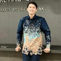 Gambar Tunik Wanita Batik Pasangan Full Lapisan Trycod Bunga Tulip Navy By Aribatik88 - PRIA, S dari Ari Batik 88 undefined 5 Tokopedia