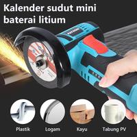 Gambar 【Garansi 30 Hari】Gerinda Sudut Mini Penggiling Sudut Nirkabel Angle Grinder Mesin Gerinda Tangan Alat Pemotong Alat Listrik - Full Set(Baterai*2) dari Soarfly Motors undefined 4 Tokopedia