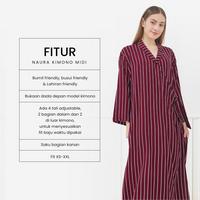 Gambar DYD Naura Kimono Midi Daster Busui & Lahiran Friendly Bahan Rayon Size Jumbo Dress Ibu Hamil Lengan Panjang Fit to XS-XXL Bumil Friendly Busui Friendly - CLAIRE dari DYD LABEL undefined 4 Tokopedia