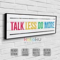 Gambar Danidistro45 Hiasan Dinding Pictbox Rustic Inspiratif Talk Less Do More Home Decor dari danidistro45 undefined 1 Tokopedia