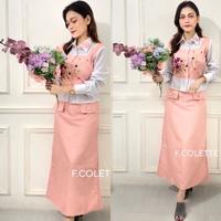 Gambar [EXCLUSIVE BKK] PEONY SET ROK DAN BLOUSE WANITA MUSLIMAH ELEGAN BORDIR BUNGA/SETELAN WANITA MODIS LENGAN PANJANG DAN ROK PANJANG BAHAN ADEM/BAJU SETELAN WANITA FORMAL CASUAL BORDIR ELEGAN HIJAB FRIENDLY/OUTFIT WANITA SET ROK DAN BLOUSE - Hazelnut, M dari F.COLETTE undefined 4 Tokopedia