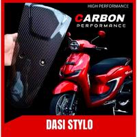 Gambar COVER DASI STYLO 160 CARBON CATUR / Cover dasi Honda stylo 160 carbon catur Cover dasi Honda stylo 160 aksesoris Honda stylo variasi Honda stylo Motor Motorcycle - Hitam dasi Stylo cover dari CARBON PERFORMANCE undefined 2 Tokopedia