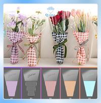 Gambar MGM Plastik Wrapping Mini Buket Mawar  Plastik Bungkus Bunga Bunga Tangkai Artificial Ecer Per Pcs Satuan KB6153 - 153 VIT ORANGE dari flowershoneymall undefined 1 Tokopedia