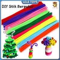 Gambar Leletoys DIY Stik Berputar 100 Pcs 30cm Kawat Bulu Mercy Tebal Mix Warna Mainan Anak Craft untuk Kursus Kerajinan Tangan TK - Classic-100PCS dari LeLe Toys Online Mall undefined 1 Tokopedia