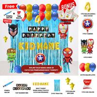 Gambar ((FREE MINI GOLD & POMPA BALON)) SET DEKORASI PAKET HEMAT TIRAI/PAKET DEKOR ULANG TAHUN ANAK/PAKET DEKORASI KARAKTER/DEKOR ULTAH ANAK/ DEKORASI PESTA ANAK/DEKORASI PESTA BALON - TEMA CARS, TULIS DI OPSI PESAN dari aldekorasi undefined 3 Tokopedia