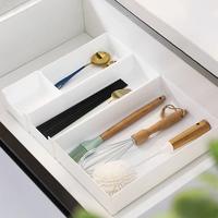 Gambar Tableware Organizer Cutlery Storage Tray Knife Block Holder Spoon Fork Separation Box Kitchen Drawer Plastic Container Cabinet dari ruriko k store undefined 1 Tokopedia