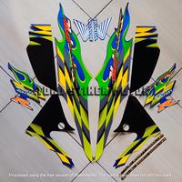 Gambar STIKER STRIPING LIS BODY MOTOR SUPRA FIT CW TAHUN 2006 FULLSET Motorcycle - putih-biru dari Toko stiker motor undefined 4 Tokopedia