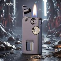 Gambar ZORRO One Click Launch Ignition Windproof Open Fire Kerosene Lighter Two Ignition Methods Backup Matchstick Large Oil Tank Gifts dari Ressa Andiji undefined 1 Tokopedia