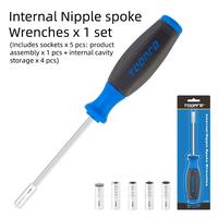 Gambar TOOPRE Bicycle Wheel Spoke Internal Nipple Installation Wrench Hidden Rim Spoke Cap Disassembly Sleeve Spoke Adjustment Tool dari iibbuunnuurrhhaayyaattii undefined 3 Tokopedia