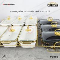 Gambar Fiorenza - Prasmanan Wadah Saji Penghangat Makanan Keramik Set Casserole Tempat Basi Elegan Tahan Panas & Estetik Kitchenware | Motif Marbel Lining Gold Emboss 968 - Marble Hitam dari Grosir Pecah Belah Indonesia undefined 1 Tokopedia