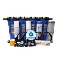 Gambar Paket Filter Air 4 Tahap dengan Housing Filter Air 10" (Sediment-Sediment-GAC-CTO) - Water - CLEAR, 3/4 INCH dari Tendencies Water Filter undefined 4 Tokopedia