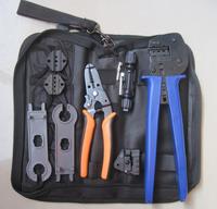 Gambar solar mc-4 crimping tool set,pv solar panel crimping tool kit with MC3,Tyco crimping die set,cable stripper,MC-4 spanner dari Kaynama undefined 1 Tokopedia