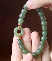 Gambar Gelang Giok Alami Gelang Giok Tiongkok Impor Asli Gelang Keamanan Manik Dzi Estetika Tiongkok untuk Wanita - Gelang Giok Hetian Pembawa Kedamaian dari Toko Diskon MOLEE undefined 3 Tokopedia