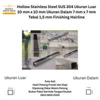 Gambar Hollow Stainless Steel SUS304 Ukuran Luar 10 mm x 10 mm Ukuran Dalam 7 mm x 7 mm Tebal 1,5 mm Finishing Hairline - Harga Jual Per Meter dari Gestalt Karya Abadi undefined 3 Tokopedia