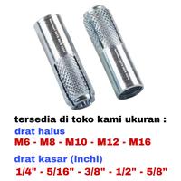 Gambar DINASET M12 DYNASET DROP IN ANCHOR M12 - PER DUS isi 50 PCS dari bumisariprismatama undefined 5 Tokopedia