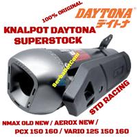 Gambar KNALPOT DAYTONA STANDAR RACING SUPERSTOCK NEW BEAT SCOOPY GENIO NMAX AEROX NEW OLD PCX VARIO 125 150 160 PCX150 PCX160 SUPER STOCK STD STANDART RACING ORIGINAL not alpha alfa alpa misano missano scooter cups v cup gp taper tapper slash tzm project rob1 - NMAX OLD dari serbadotcom undefined 3 Tokopedia