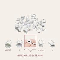 Gambar Ring Glue Eyelash Tempat Lem Eyelash Cincin isi 100 - L dari NAKEDNAIL undefined 1 Tokopedia