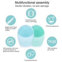 Gambar Electric Silicone Face Cleansing Brush Ultrasonic Vibration Facial dari taddin undefined 2 Tokopedia
