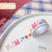 Gambar Isolasi Washi Tape Stiker Kertas Gambar Lucu Fancy Dekorasi Scrapbook - Hello dari Mercy Stationery undefined 5 Tokopedia