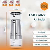 Gambar Marumura USB Coffee Grinder Portable Rechargeable | Penggiling Kopi Elektrik | Gilingan Kopi dari Marumura Official Shop undefined 1 Tokopedia