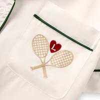 Gambar Lazy Pajamas® Tencel™ Silk Sports Series Pajamas - Reversed Tennis Court | Piyama | Baju Tidur dari RinNa271 undefined 2 Tokopedia