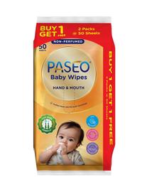 Gambar [Not for Sale] Paseo Baby Wipes Gazette 50's Chamomile (Buy 1 Get 1) (Gift) dari Sleek Baby Store undefined 1 Tokopedia