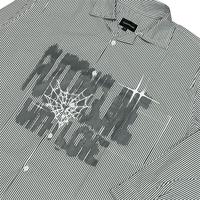 Gambar Puddinglane Kemeja Boxy Unisex Pria Wanita Lengan Panjang Long Sleeve Shirt Stripe Texaspattie - GREY, M dari puddinglaneshop undefined 4 Tokopedia