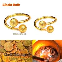 Gambar Cincin Wanita Motif Boba Terbaru Terbuat Dari Koin Logam Perhiasan Wanita Elegan Tahan Karat Rings - Cincin Boba, Ukuran 18 dari Bintang 2 Putra acc undefined 4 Tokopedia