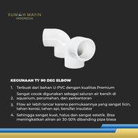 Gambar TY 90 Deg Elbow Knee / Keni / L Pipa Pipe U – PVC by 3 Pawns - GREY, 25 dari Rumah Mayin undefined 2 Tokopedia