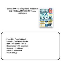 Gambar Buku TKA SMA/SMK/MA IPA : Genius TKA Tes Kompetensi Akademik UN + US SMA/MA/SMK IPA Tahun 2025/2026 - Penerbit Andi dari Haypediashop undefined 3 Tokopedia