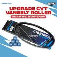 Gambar Paket Vanbelt + Roller Spectro Beat Karbu Scoopy Karbu Roler Vbelt Upgrade CVT Astrocustom Racing - Beat Karbu, 8 Gram dari astrocustom undefined 4 Tokopedia