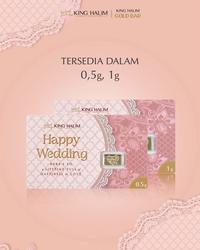 Gambar (NEW) LOGAM MULIA EMAS KING HALIM - HAPPY WEDDING - 1gr dari Amalagoldshop undefined 2 Tokopedia