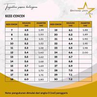 Gambar Cincin Emas Asli Bunga M Putih Lilit Keliling (16K) - Size NO 14 - Berat 1,8gr - Desain Cantik untuk Pernikahan & Acara Gala (TMG) dari Bintang Jaya Beje undefined 4 Tokopedia