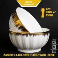 Gambar Mangkuk Mewah Keramik Porselen Model Pumpkin Gold Volume 750ML | Sanjaya Kitchenware dari Sanjaya Kitchenware 23 undefined 4 Tokopedia