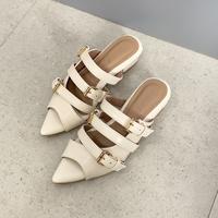 Gambar LAMELIKA - Eclaire Sandal Cewek Elegan Outfit Sendal Daily Aesthetic Tali Korean Style Heels Wanita 3Cm - Vanilla, 36 dari Lamelika undefined 5 Tokopedia