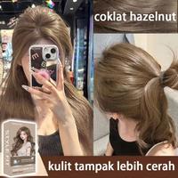 Gambar Warna Populer 2025 Coklat Abu Hazelnut Pewarna Rambut Cat Rambut Tidak Perlu Pemutih Tidak Merusak Rambut Membuat Wajah Tampak Lebih Putih Hair Color Burgundy Golden Brown Blue Black Coklat Caramel Cranberry Red Milk Tea Ash Brown Pewarna Rambut Tbk - coklat abu hazelnut dari lomon market undefined 3 Tokopedia