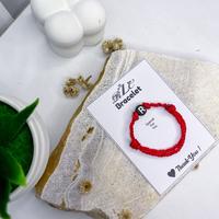 Gambar RZC Gelang Tali Red Merah Inisial A-Z Baby New Born-Anak Bracelets Bayi Manik - Bayi 0-1,5 Th, Q dari RZC Creative undefined 3 Tokopedia