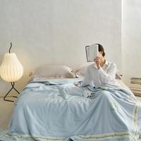 Gambar New Embroidery Summer Blanket Bamboo Fiber Summer Quilt Lanjing Tencel Quilt dari Atma Purnama1 undefined 5 Tokopedia