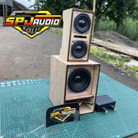 Gambar Paket Sound Miniatur Fullset Box CBS 3 Inch dan Line Array 2 Inch Plus Speaker Lengkap Amplifier Siap Bunyi SPJ AUDIO - paket amplifier triplek dari SPJ AUDIO undefined 4 Tokopedia
