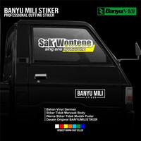 Gambar ts Stiker kaca truk sak wontene cutting stiker kaca mobil pickup truk sticker sakwontene Car - 1, 30cm dari Ts TOKO STCIKER undefined 3 Tokopedia