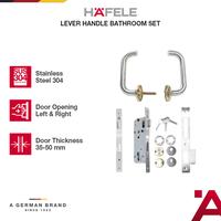 Gambar Hafele Handle Gagang Pintu Kamar Mandi Set Stainless Steel - Bathroom Lever Handle Set dari HAFELE undefined 1 Tokopedia