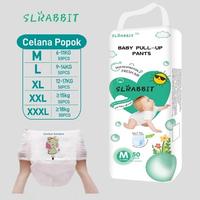 Gambar WOLLABY, Popok SLRabbit Bahan premium ultra tipis untuk bayi, tersedia dalam ukuran M hingga XXXL. Nyaman dan super menyerap untuk kulit bayi tetap kering! Tisu Basah Bayi Diaper, perlengkapan bayi new born NBS-2 - M dari Wollaby Store undefined 3 Tokopedia