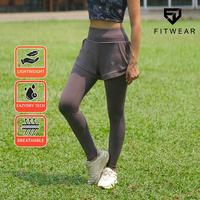 Gambar Fitwear - Celana pendek + Legging Olahraga Wanita SISCA MESH JUMBO PLAIN - M - 3XL Outdoor Sport - PURPLE MAUVE, XL dari Fitwear Indonesia undefined 1 Tokopedia