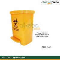 Gambar Tempat Sampah Medis Kuning Injak Pedal 30 L - Tempat Sampah Limbah Medis Ruangan Indoor Plastik - Medis 30 Liter Injak dari ALKEBA STORE undefined 2 Tokopedia